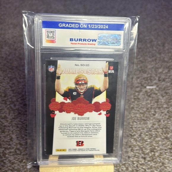 Joe Burrow Panini Rookies & Stars NFL Football Card #SO-10 Cincinnati Bengals - Picture 4 of 4